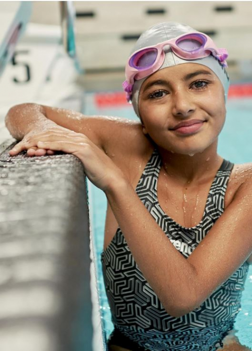 Casca de inot unisex din silicon pentru copii Arena Classic [7]