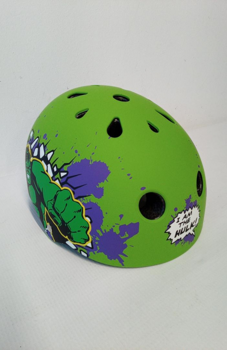 Casca de skateboard pentru copii Disney Hulk, verde, M 52-56 cm [2]