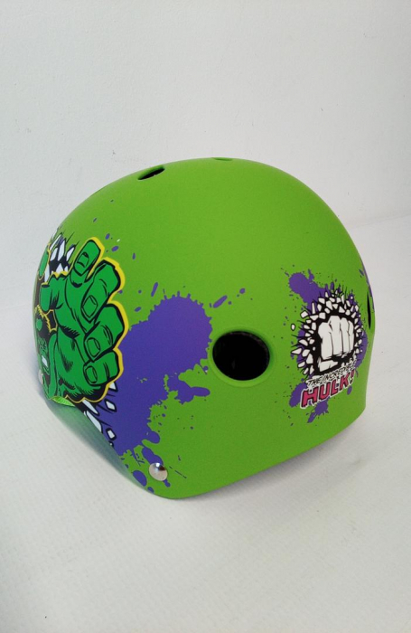 Casca de skateboard pentru copii Disney Hulk, verde, M 52-56 cm [3]
