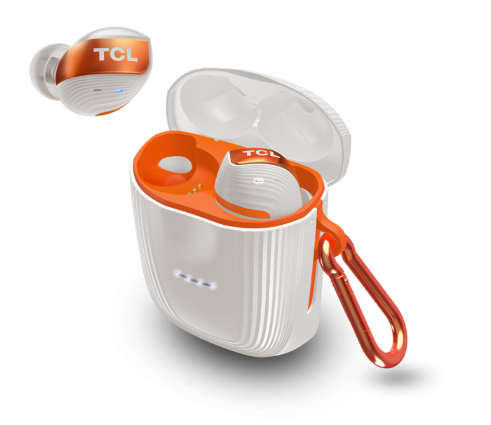 Casti bluetooth TCL True Wireless, Alb/Orange [3]