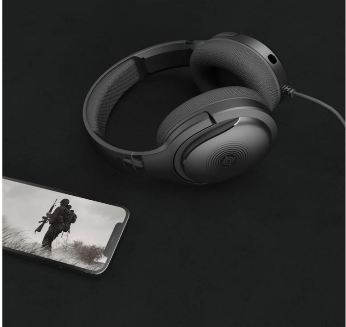 Căști de gaming cu fir și microfon detașabil NOVA GAMING Australis, negru [4]