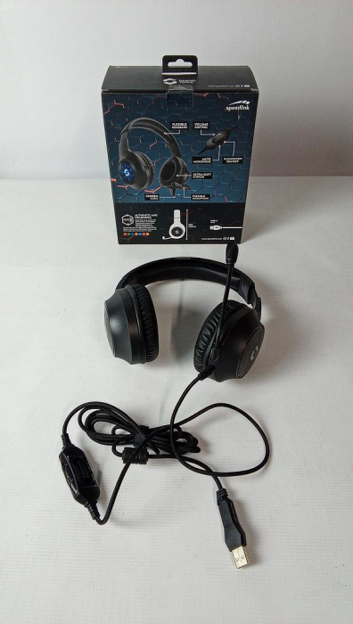 Căști de gaming cu fir Speedlink VIRTAS, Sunet surround 7.1, LED RGB, negru [2]