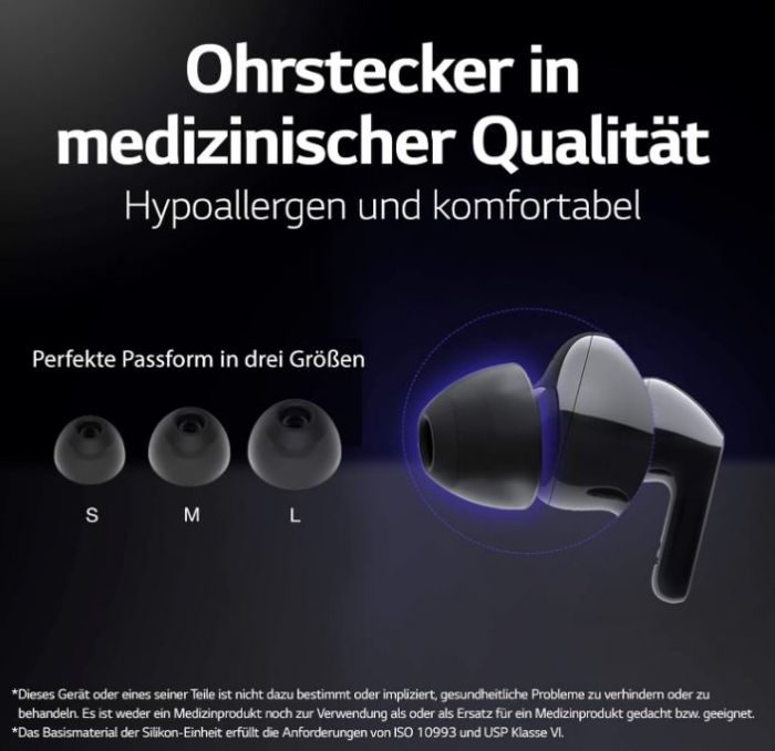 Căști fără fir LG Tone Free True Wireless FN4 Black In-Ear, Bluetooth [8]