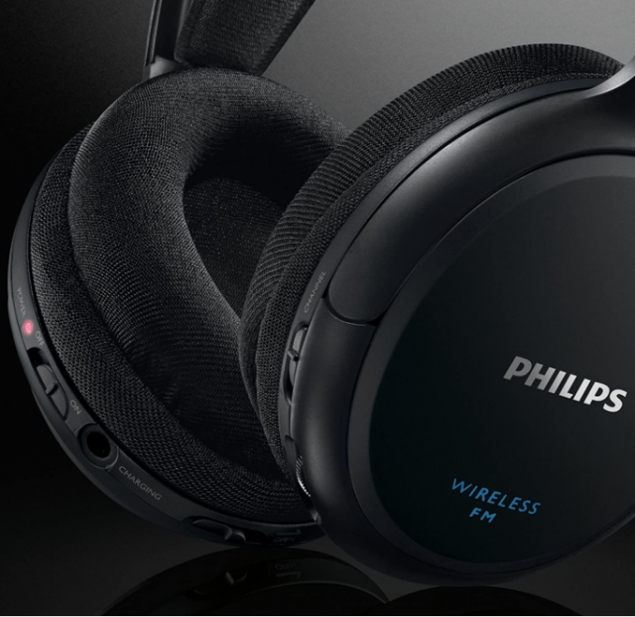 Căști HiFi Philips fără fir, negre [5]