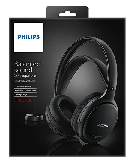 Căști HiFi Philips fără fir, negre [4]