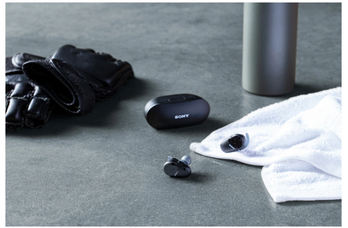 Casti sport in-Ear Sony WF-SP800NB, True Wireless, Bluetooth, Microfon, Autonomie 18 ore, Negru [11]