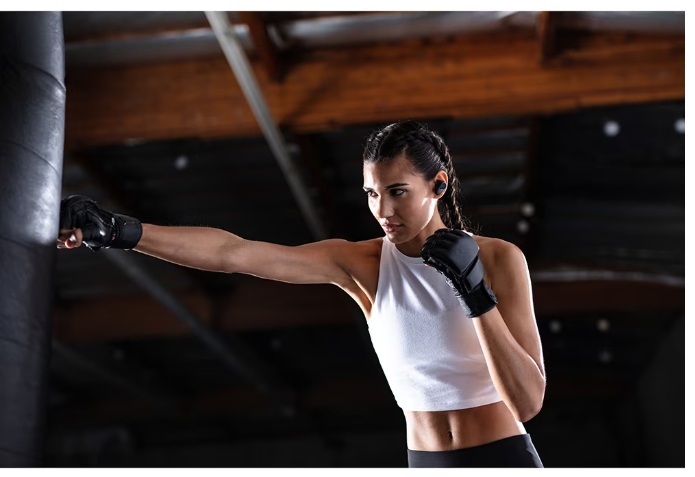 Casti sport in-Ear Sony WF-SP800NB, True Wireless, Bluetooth, Microfon, Autonomie 18 ore, Negru [10]