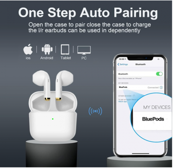 Căști True Wireless, Bluetooth, In-Ear, cu anulare a zgomotului, IPX7 rezistente la apă [6]