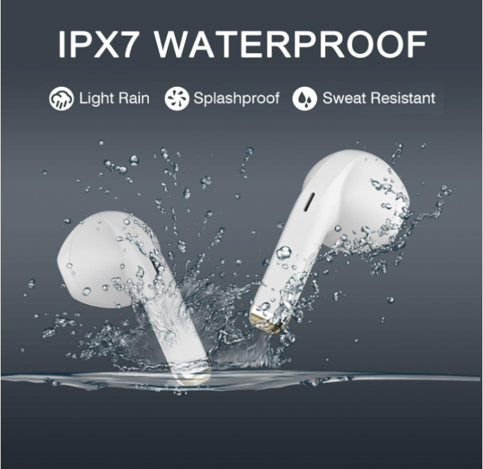 Căști True Wireless, Bluetooth, In-Ear, cu anulare a zgomotului, IPX7 rezistente la apă [7]