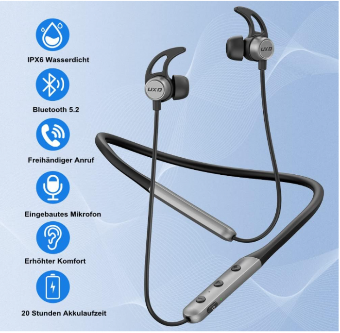 Căști wireless UXD intraauriculare cu Bluetooth [7]