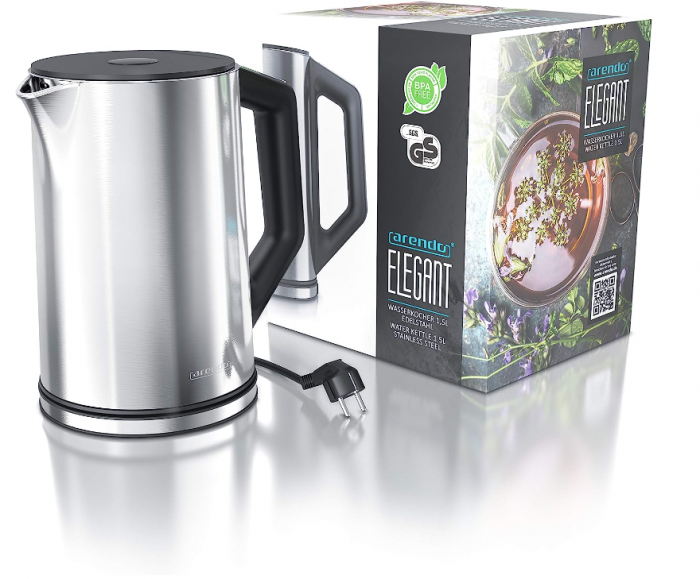 Ceainic Arendo din oțel inoxidabil cu setare a temperaturii 40-100 grade, 1.5 litri, 2200 W [6]