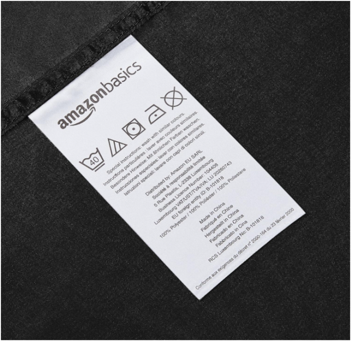 Cearceaf de pat cu microfibră Amazon Basics, negru, 90 x 200 x 30 cm [4]