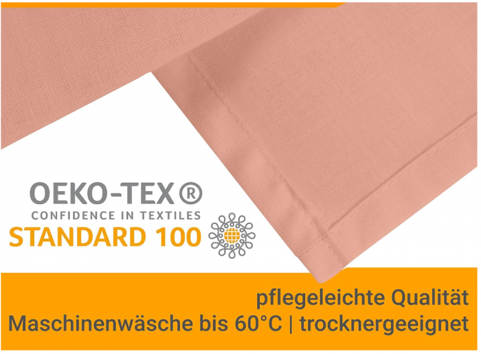 Cearșaf de pat fără elastic Npluseins, 100% bumbac, aprox. 240 x 275 cm, roz închis [7]