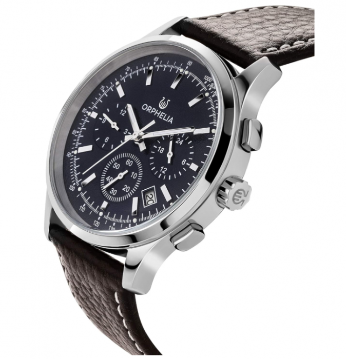 Ceas barbatesc Orphelia, curea din piele, cu quartz [3]