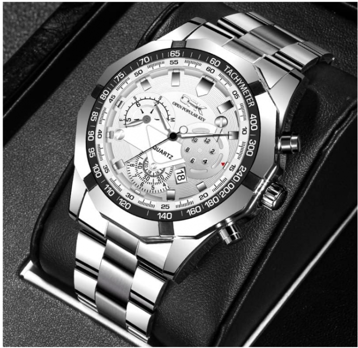 Ceas Basfur Ho-Montre-012-01, Argintiu, Modern [7]