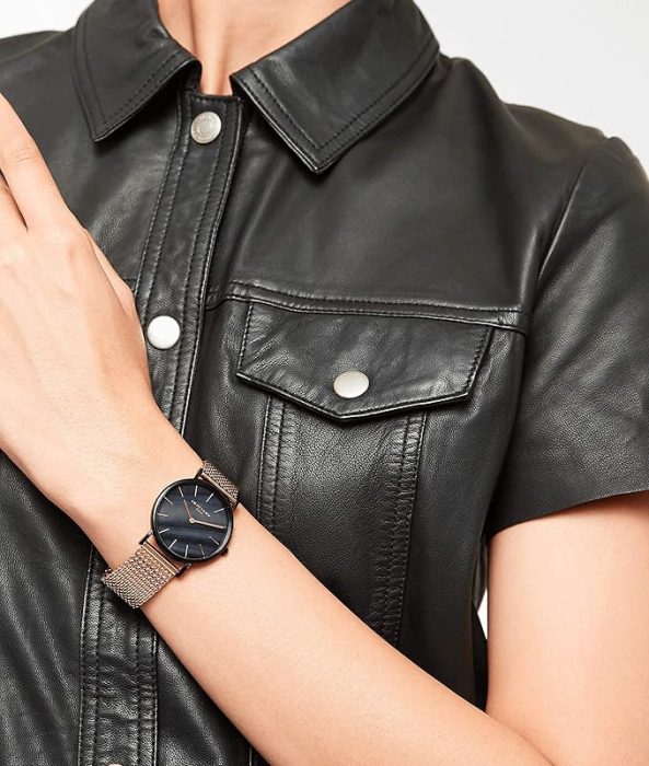 Ceas dama analog Liebeskind Berlin, negru, 34mm, otel inoxidabil, 5ATM, rose gold [10]