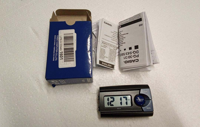 Ceas de birou Casio PQ-31-1EF, cu alarma, negru [2]