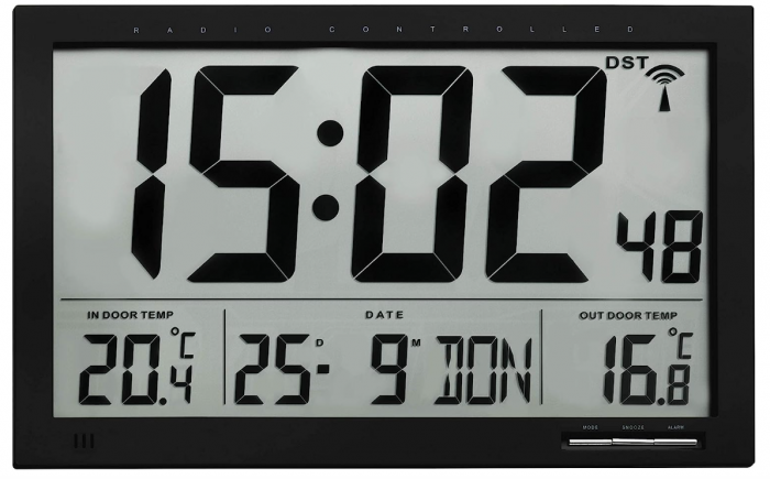 Ceas Digital TFA Dostmann XL, cu transmisie radio si indicator temperatură [3]