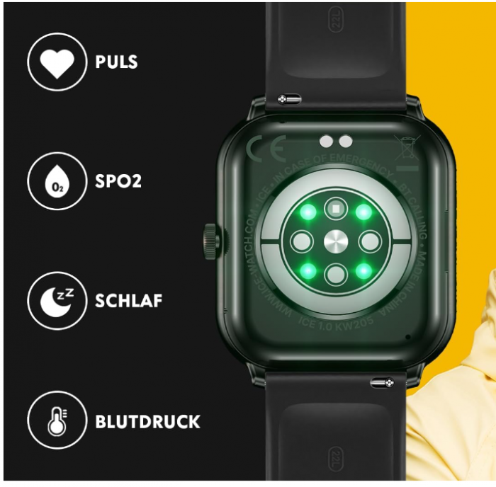 Ceas inteligent ICE-WATCH pentru femei, curea din silicon, 1.85 inch, 021413 [8]