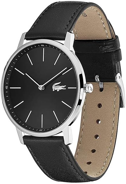 Ceas pentru bărbați Lacoste 2011016, analog, cu quartz, curea din piele, negru [3]
