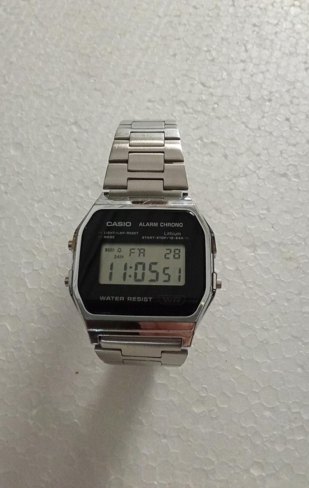 Ceas retro bărbătesc Casio Collection A158WEA, argintiu [6]