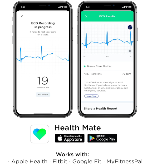 Ceas smartwatch Withings Move ECG, Negru [5]