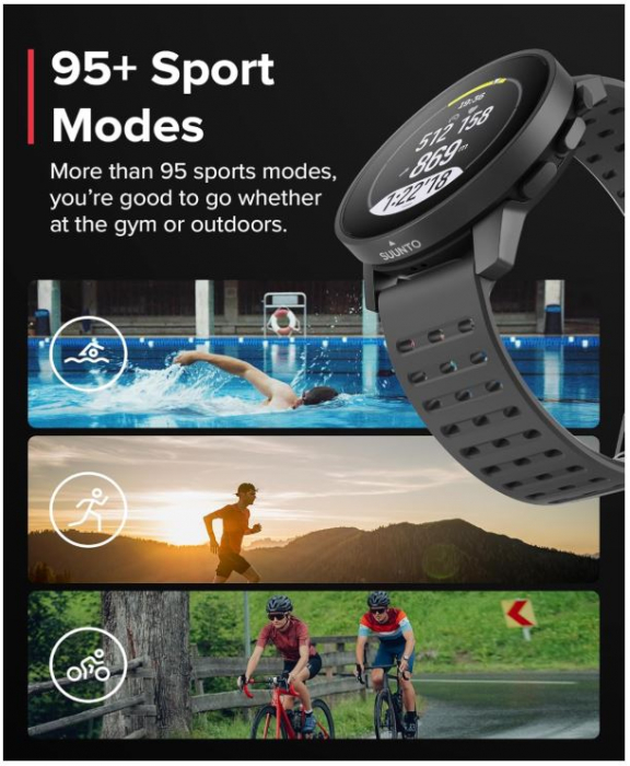 Ceas sport SUUNTO 9 Peak Pro, unisex, negru [8]