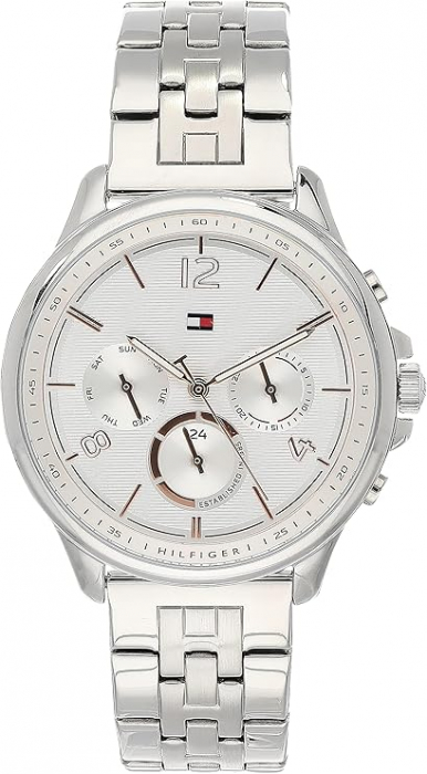 Ceas Tommy Hilfiger pentru femei, cu curat, cronograf, 1782222, alb/argintiu [5]