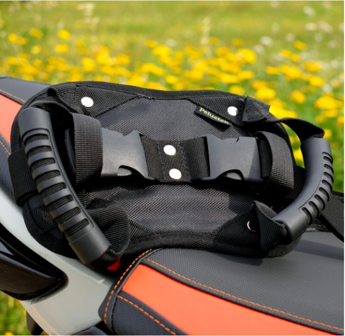 Centura de siguranta pentru pasageri motociclete Pelucton, negru [5]