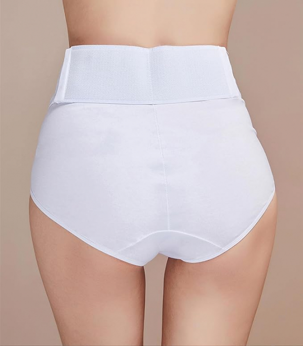 Centura postnatala MYSANITY, ajustabila, pentru recuperare dupa nastere, alb, XL [4]