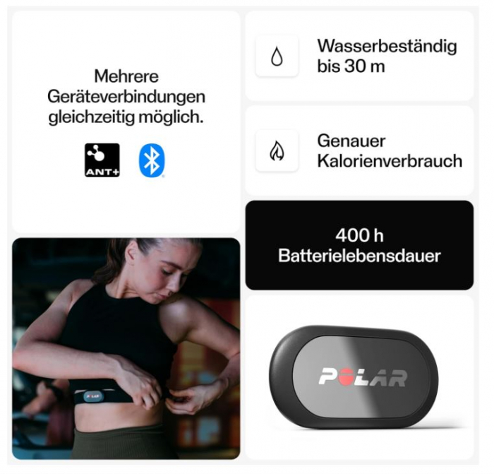 Centura ritm cardiac Polar H9, ANT+, M-XXL [7]