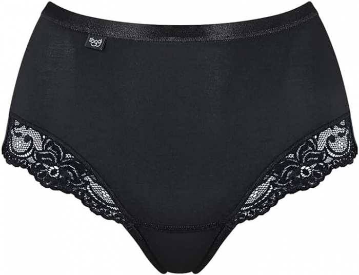 Chilot clasic cu talie înaltă Sloggi Romance Maxi, negru, 44 [3]