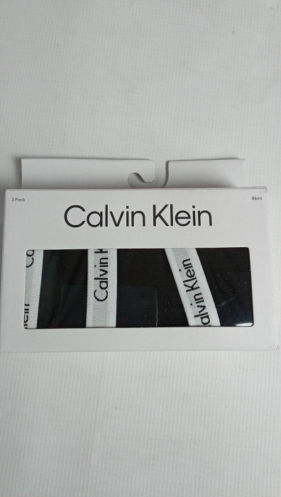 Chiloti Calvin Klein pentru damă, set de 3 bikini, Marimea M, negru [2]