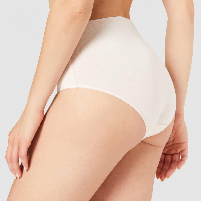 Chiloti de damă cu talie înaltă Iris & Lilly din bumbac, pachet de 5, Marime XXL (46) [5]