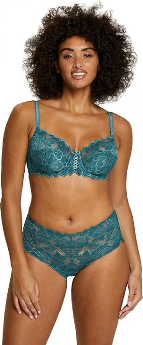 Chiloti de dama SANS COMPLEXE, dantela elastica, verde, 36/38 [4]