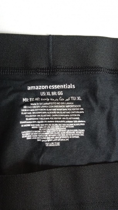 Chiloti din bumbac Amazon Essentials pentru bărbați, pachet de 7, negru, Marimea XL [3]