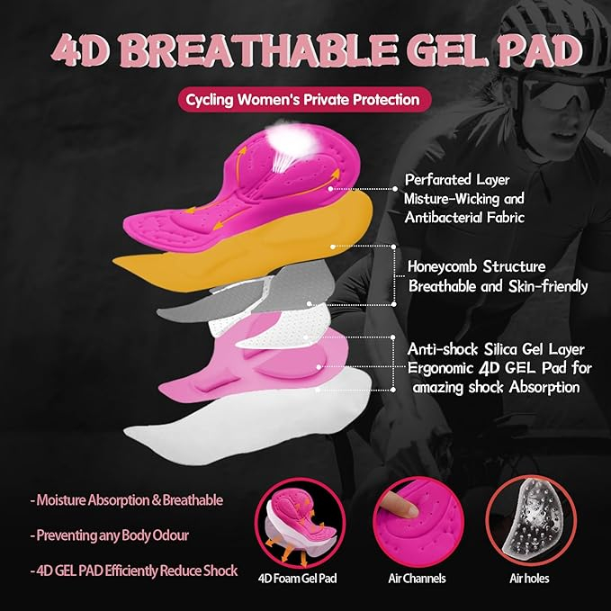 Chiloti femei pentru ciclism/calarie FEIXIANG, negru, XL [2]