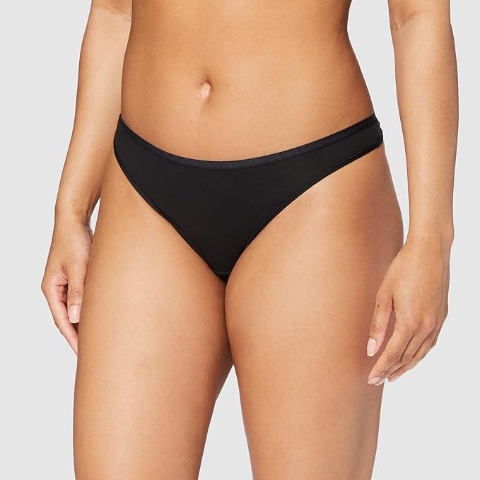 Chiloti pentru damă Iris & Lilly , pachet de 6, Negru, Marimea XXL [7]