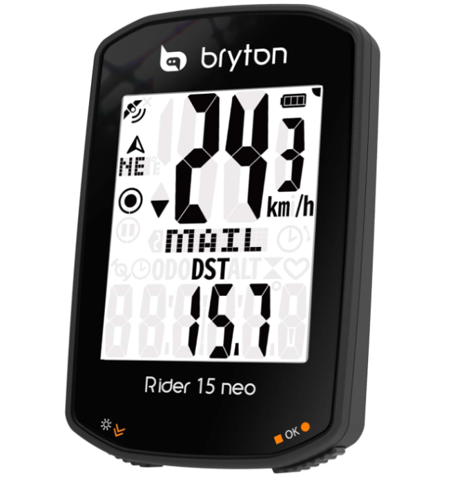 Ciclocomputer pentru bicicleta Bryton Rider 15 Neo E, negru [5]
