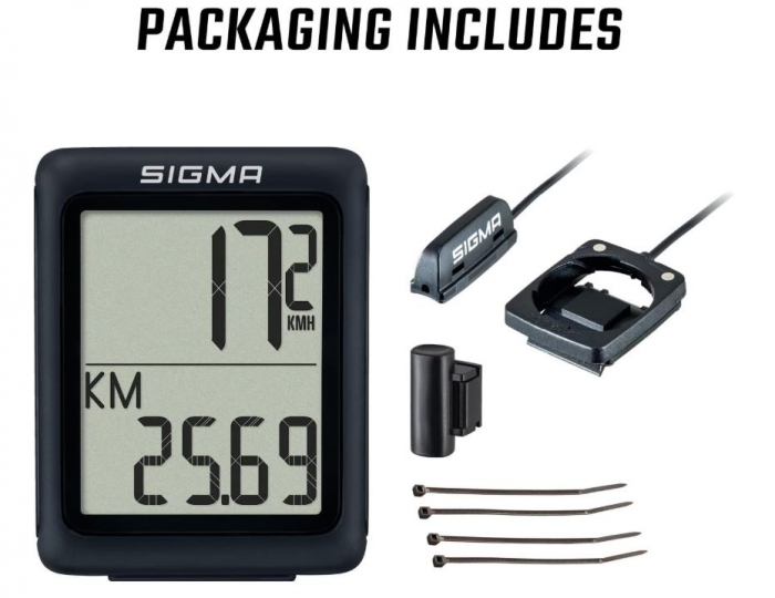 Ciclocomputer SIGMA SPORT BC 5.0 WR, negru [5]