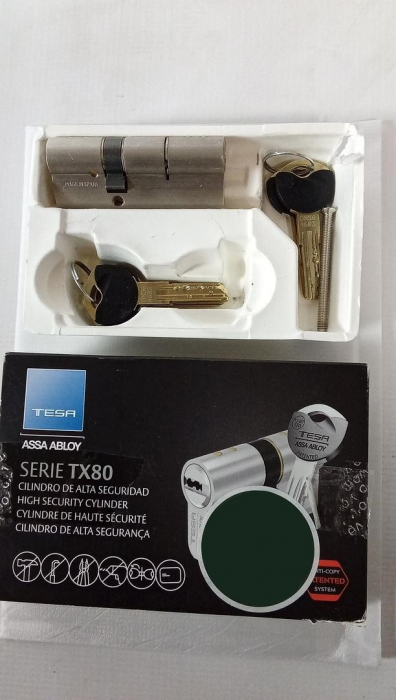 Cilindru usa Tesa Assa Abloy, de înaltă securitate, brevetat TX80, TX853050N [2]