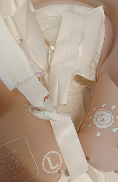 Colac de înot pentru bebeluși cu parasolar detașabil VEEKAY, pentru copii intre 3-36 luni, roz [2]