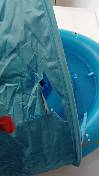 Colac de inot pentru bebelusi LAYCOL, cu baldachin, UPF50+, 6-36 de luni [6]