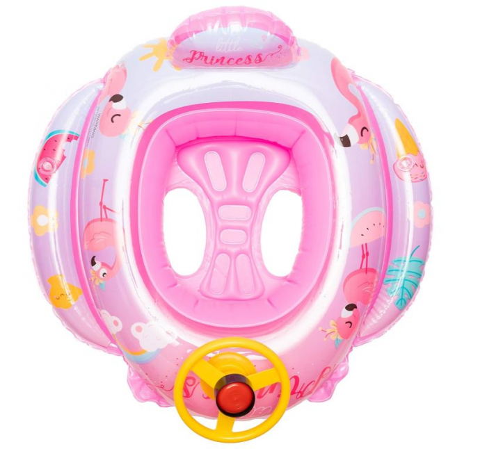 Colac de înot pentru bebeluși, model de flamingo [5]