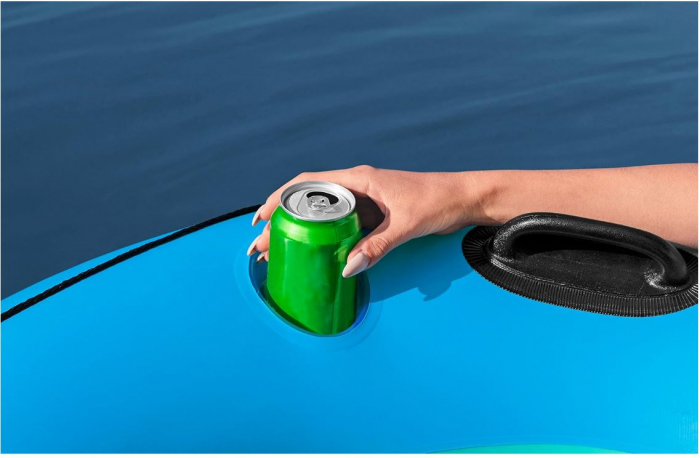 Colac gonflabil Bestway Hydro-Force, cu spatar, 106 cm, albastru [10]