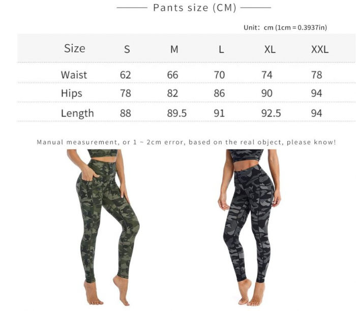 Colanti cu talie inalta pentru femei XJHKG, verde army, S [2]