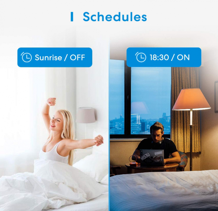 Comutator Wi-Fi meross, necesită cablu neutru, întrerupător de lumină inteligent, compatibil cu Alexa, Asistent Google și SmartThings, 2,4 GHz [5]