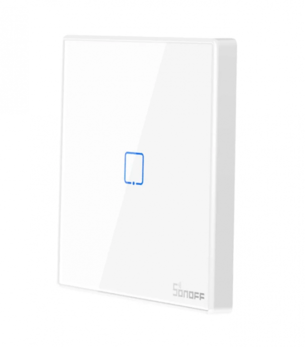Comutator Wi-Fi Sonoff T2EU1C-RF cu 1 canal, 433 MHz, Semnal RF, Alb [4]