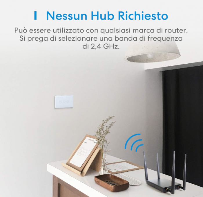 Comutator WiFi Meross Home, intrerupator inteligent, Panou LED tactil, electric, temporizator, compatibil cu Alexa, Google Home - RESIGILAT [4]