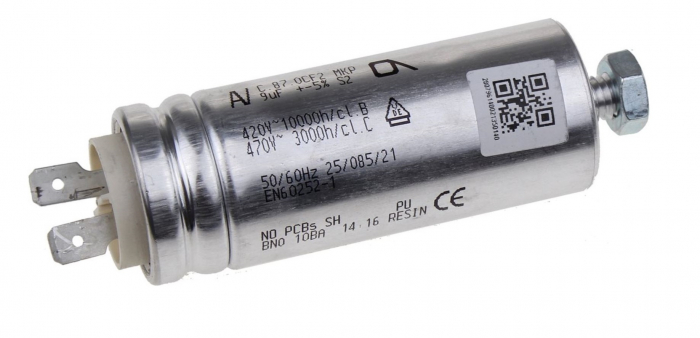 Condensator pornire motor pentru uscator rufe, 9µF, BEKO 2807961400 [1]